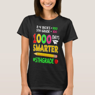 Camiseta 1000 días más inteligentes escuela de profesores d