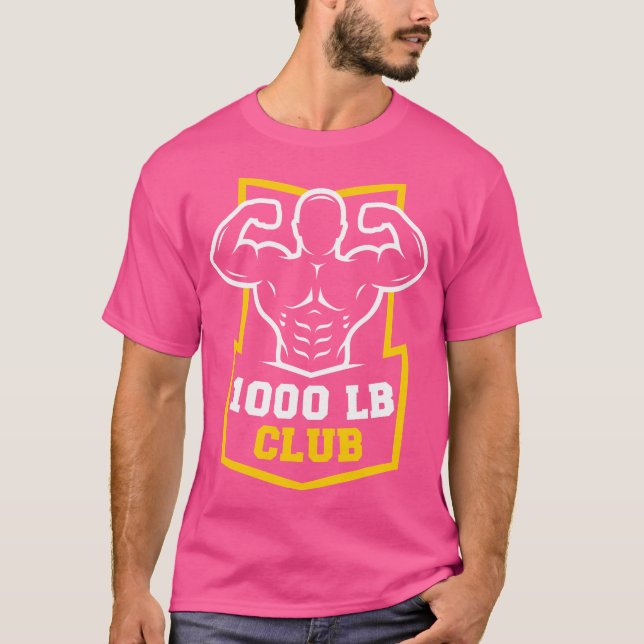 Camiseta 1000 libras Club Gym Halterofilia Constructores de (Anverso)