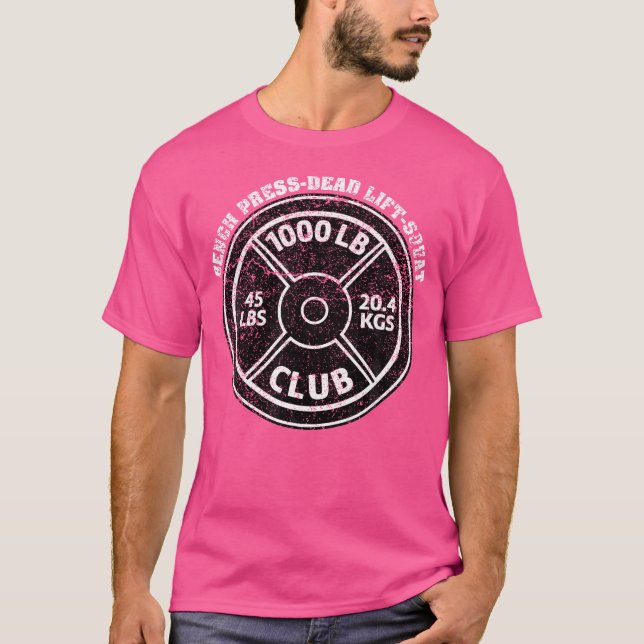 Camiseta 1000 Libras Esterlinas Club Gym Halterofilia Levan (Anverso)