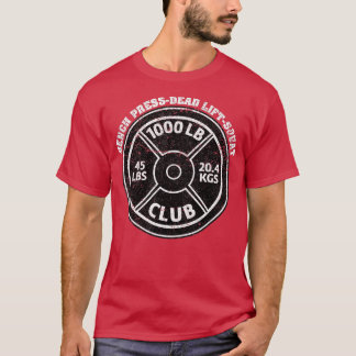 Camiseta 1000 Libras Esterlinas Club Gym Halterofilia Levan