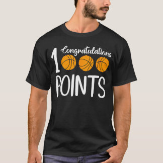 Camiseta 1000 Points Basketball Scorer High School Basketba