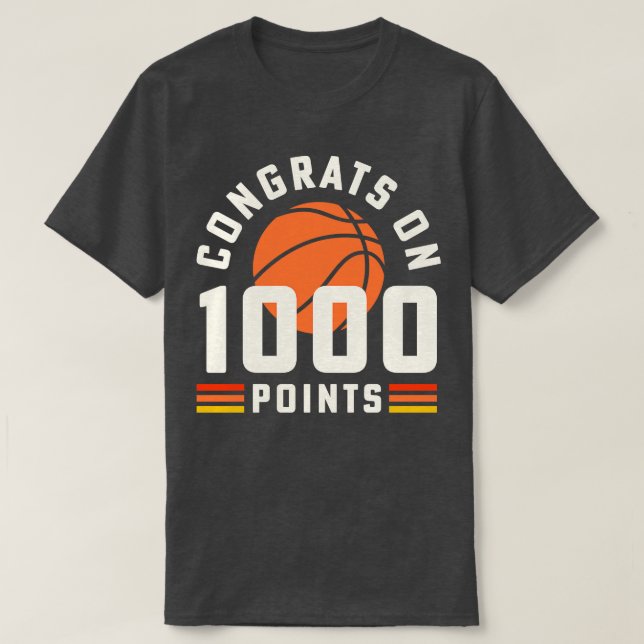 Camiseta 1000 puntos de Ba en la escuela secundaria de entr (Diseño del anverso)