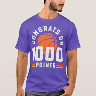 Camiseta 1000 puntos de Ba en la escuela secundaria de entr