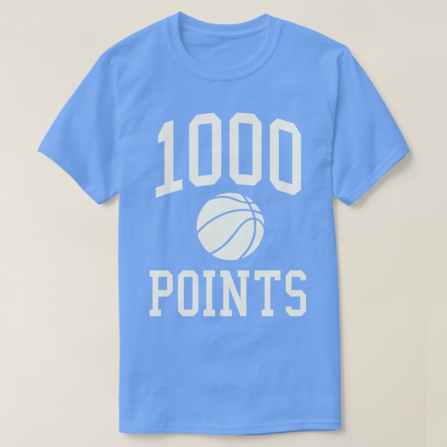 Camiseta 1000 Puntos de Básquetbol Regalo Escuela Secundari (Diseño del anverso)