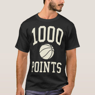Camiseta 1000 Puntos de Básquetbol Regalo Escuela Secundari