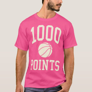 Camiseta 1000 Puntos de Básquetbol Regalo Escuela Secundari