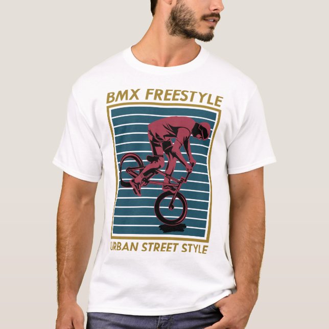 Camiseta 1004 BMX-Freestyle-Urban-TShirt-Design (Anverso)