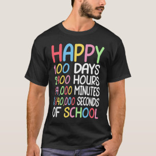Camiseta 100.º día de clase Profesor de matemáticas Feliz 1
