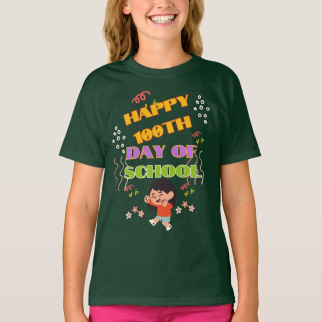 Camiseta 100.º día de escuela (Anverso)
