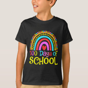 Camiseta 100.º día de escuela 100 días de escuela arcoíris