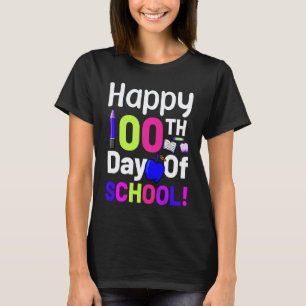 Camiseta 100.º día de escuela 100 días Profesor Alumnos Niñ