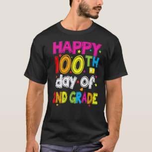 Camiseta 100.º día de escuela Maestro de 2.º grado 100 días