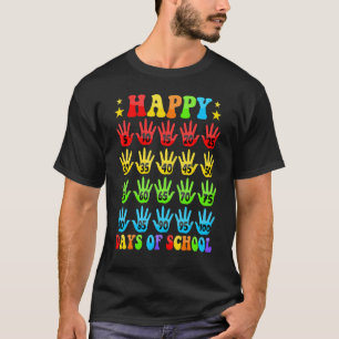 Camiseta 100.º día de maestro estudiante niño niño feliz