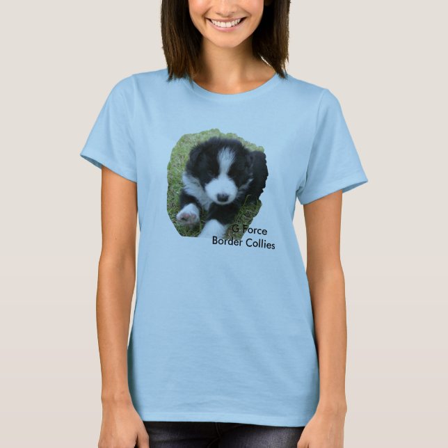 Camiseta 100_2163,     borderes collies de la aceleración (Anverso)