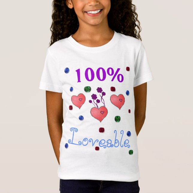 Camiseta 100% adorable (Anverso)