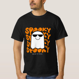 Camiseta 100% algodón de Halloween Spooky Ghost Un