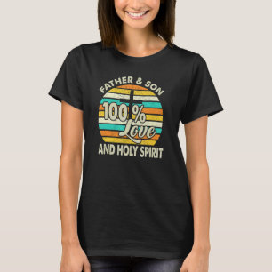 Camiseta 100 Amo Padre Hijo y Espíritu Santo Biblia