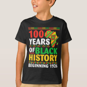 Camiseta 100 años de historia negra a partir del centenario