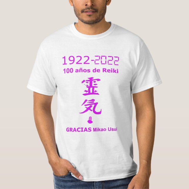 Camiseta 100 Años de Reiki (Anverso)