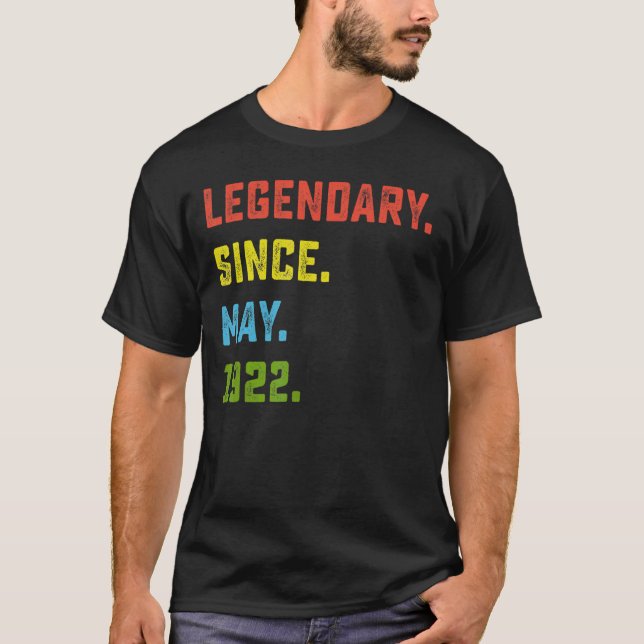 Camiseta 100 años legendario desde mayo de 1922 100 años (Anverso)