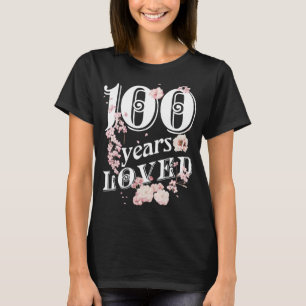 Camiseta 100 años querida abuela 100.ª criada de cumpleaños