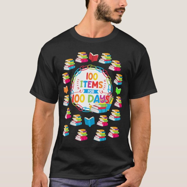 Camiseta 100 artículos para 100 días 100º día de la camiset (Anverso)