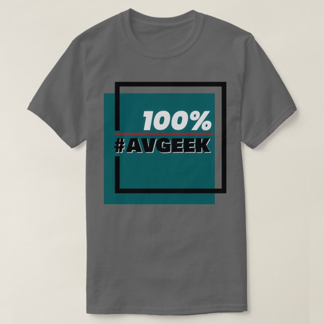 Camiseta 100 Avgeek (Diseño del anverso)