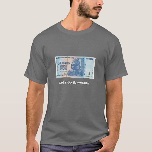 Camiseta 100 billones de dólares de Zimbabue - Brandon (Anverso)