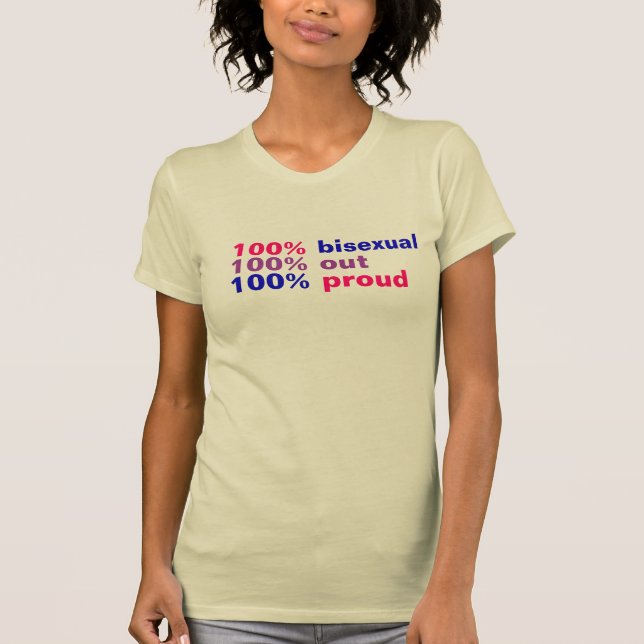 Camiseta 100% Bisexual (Anverso)
