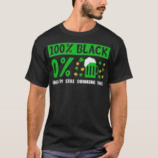 Camiseta 100 Black St Patricks Day sobre África