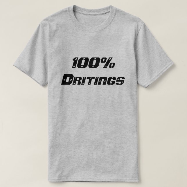Camiseta 100% borracho| 100% borracho (Diseño del anverso)