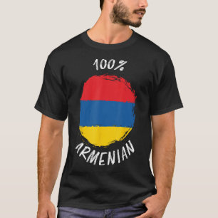 Camiseta 100 Camisas Armenias Orgullosas de armen con bande