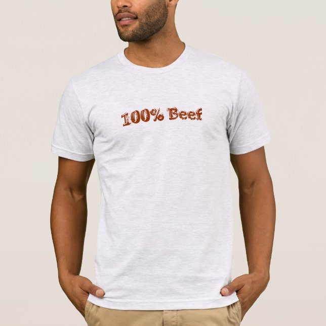 Camiseta 100% Carne (Anverso)