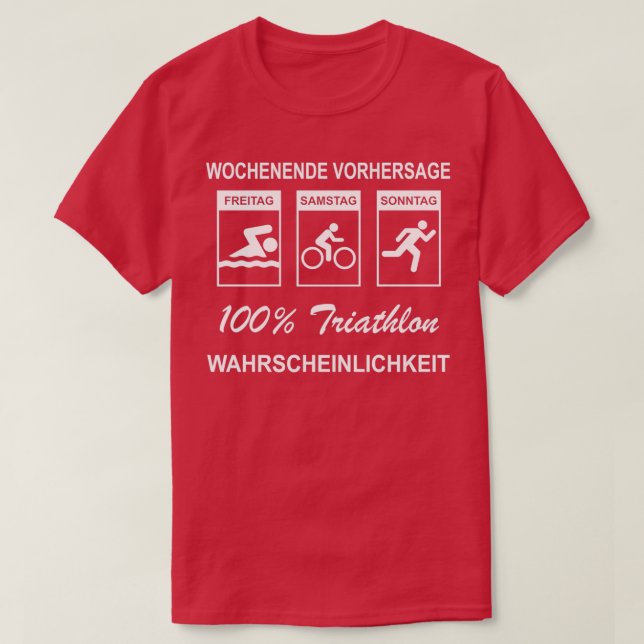 Camiseta 100 Ciclismo de natación en Triatlón (Diseño del anverso)