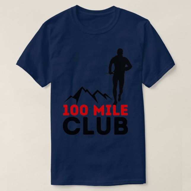 Camiseta 100 corredores de senderos Mile Club (Diseño del anverso)