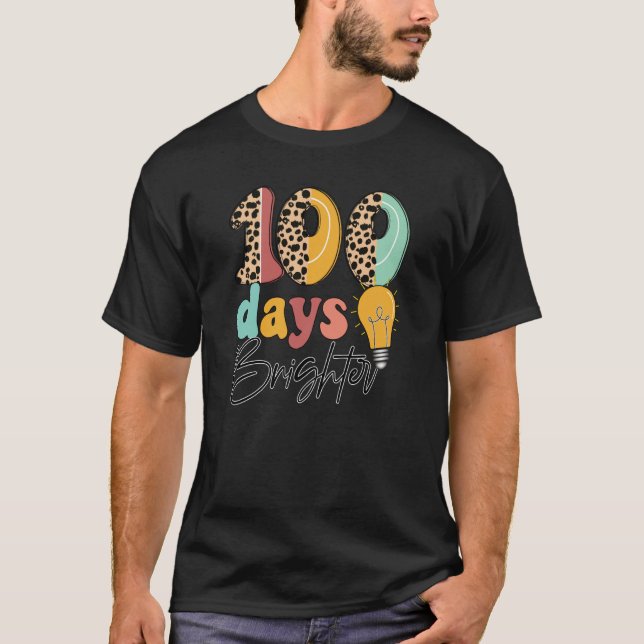 Camiseta 100 Days Brighter Fun Leopard Balloons (Anverso)