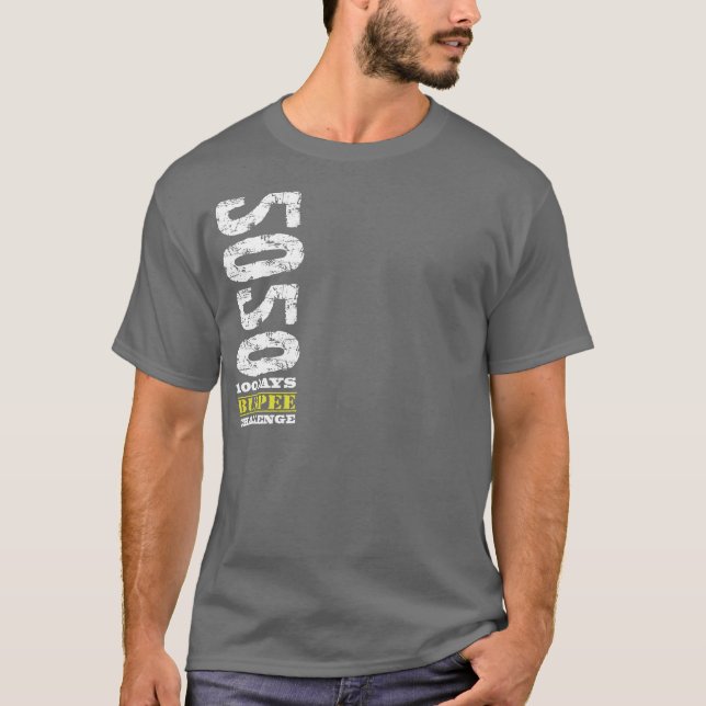 Camiseta 100 days burpee challenge (Anverso)