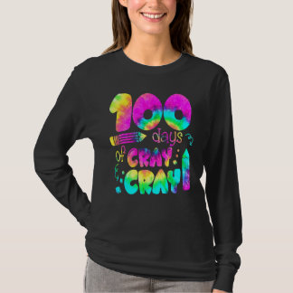 Camiseta 100 Days Cray Cray Buffalo Plaid 100th Day Of Scho