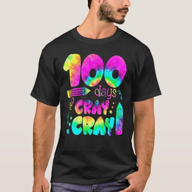 Camiseta 100 Days Cray Cray Buffalo Plaid 100th Day Of Scho (Anverso)
