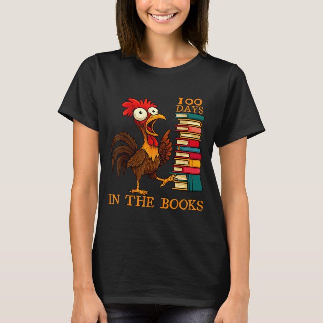 Camiseta 100 Days In The Books Of School For Boy Girl Stude (Anverso)