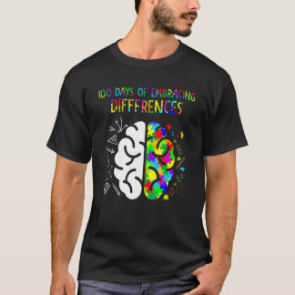 Camiseta 100 Days Of Embracing Differences Autism Awareness