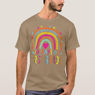 Camiseta 100 Days Of First Grade Leopard Rainbow 100th Day 