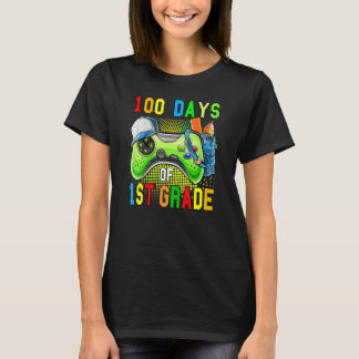 Camiseta 100 Days Of First Grade Level Unlocked 100 Days Of