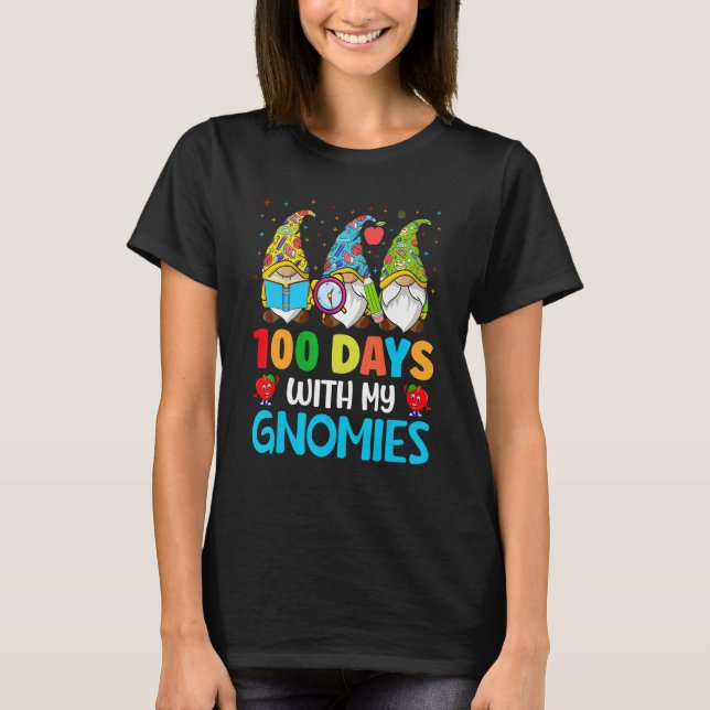 Camiseta 100 Days of Gnomies Kids Child Happy 100 Days Of S (Anverso)