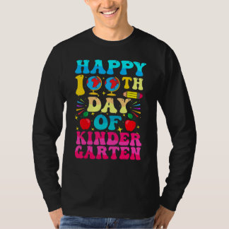 Camiseta 100 Days Of Kindergarten - Happy 100th Day Of Scho