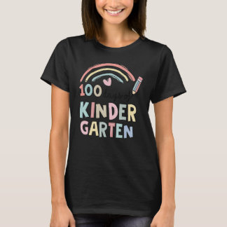 Camiseta 100 Days Of Kindergarten Smarter Rainbow 100 Days 