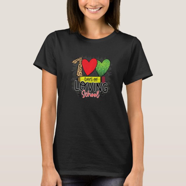 Camiseta 100 Days Of Loving School 100 Days Of School (Anverso)
