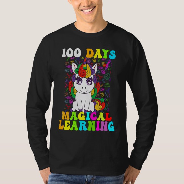 Camiseta 100 Days Of Magical Learning 100th Day Of School U (Anverso)