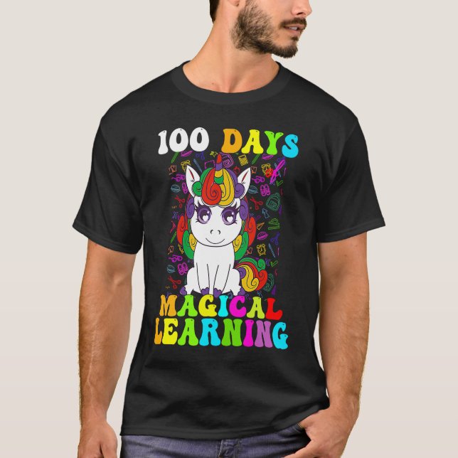 Camiseta 100 Days Of Magical Learning 100th Day Of School U (Anverso)