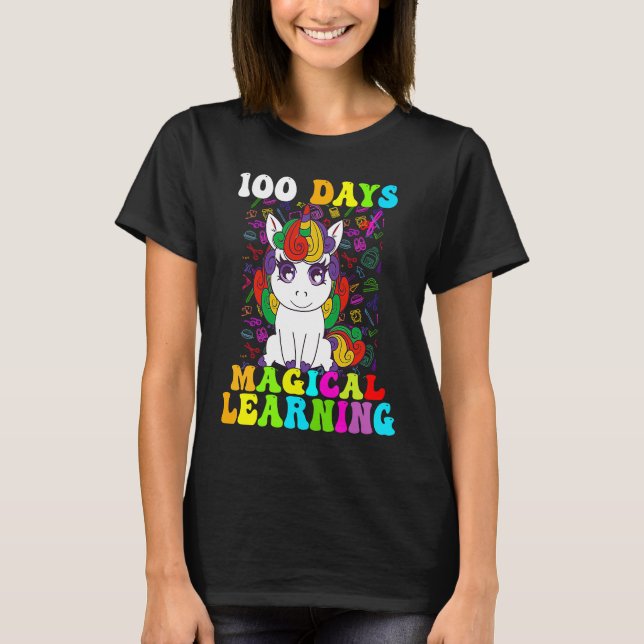 Camiseta 100 Days Of Magical Learning 100th Day Of School U (Anverso)